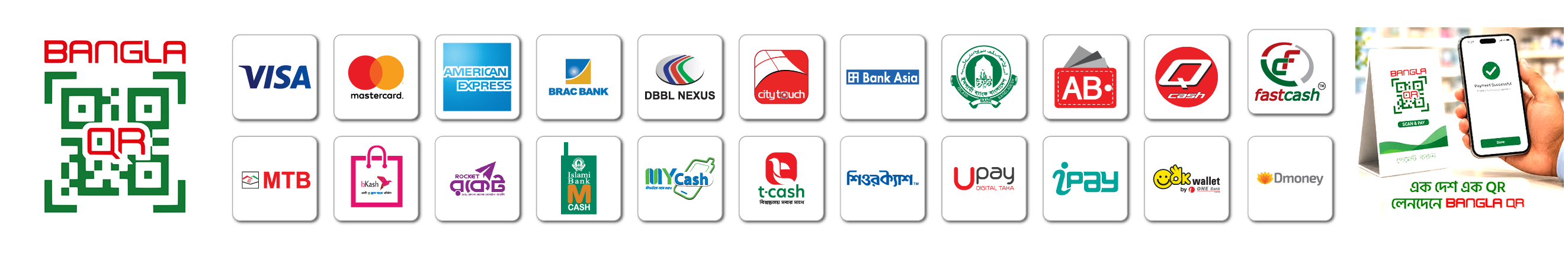 এক দেশ এক QR — লেনদেনে Bangla QR